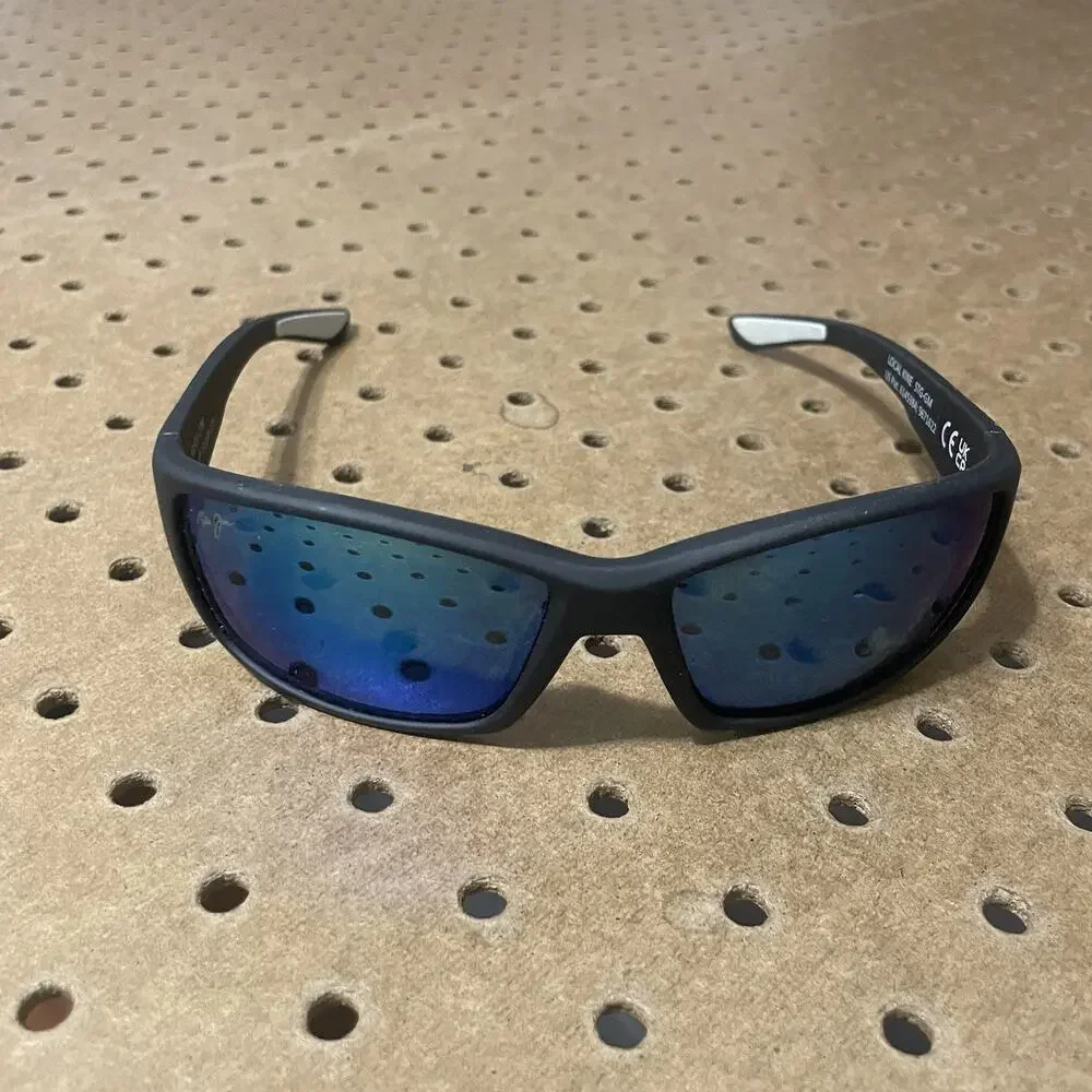 Maui Jim Local Kine Sunglasses Mens Black MJ810-27M Transparent Lenses 61-18-125